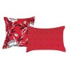 Bed in a Bag 9-Piece Qubilah Red Floral Quilted Comforter & Sheet Set